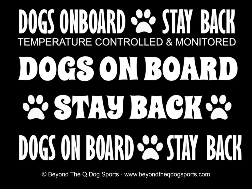 Dogs On Board Decals Now Available